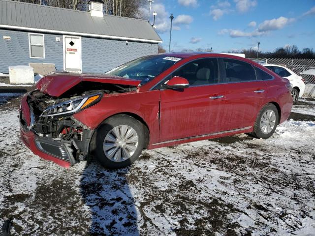 KMHE24L15GA016447 - 2016 HYUNDAI SONATA HYBRID RED photo 1