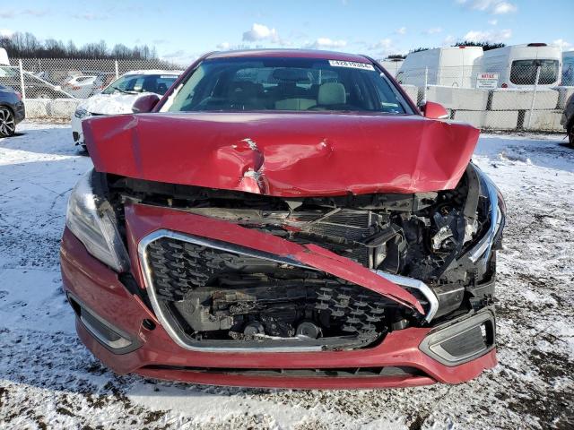 KMHE24L15GA016447 - 2016 HYUNDAI SONATA HYBRID RED photo 5