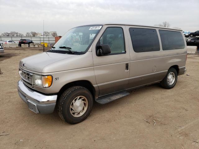 1FMRE11L32HA06141 - 2002 FORD ECONOLINE E150 WAGON BEIGE photo 1