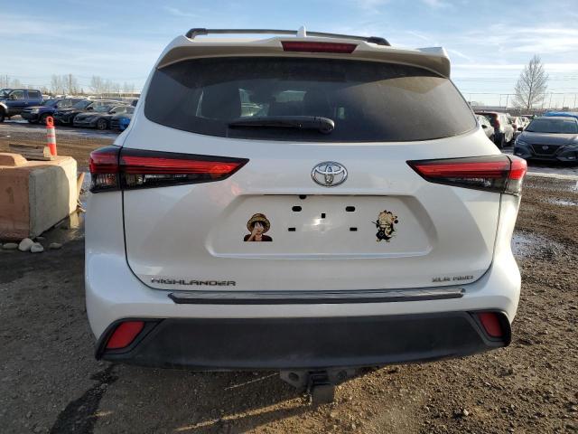 5TDGZRBH9LS000687 - 2020 TOYOTA HIGHLANDER XLE WHITE photo 6