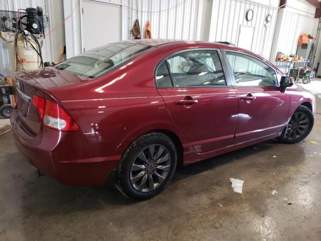 19XFA1F85BE010902 - 2011 HONDA CIVIC EX BURGUNDY photo 3