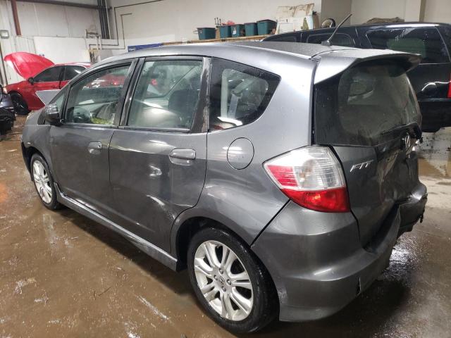 JHMGE8H52BS009707 - 2011 HONDA FIT SPORT GRAY photo 2