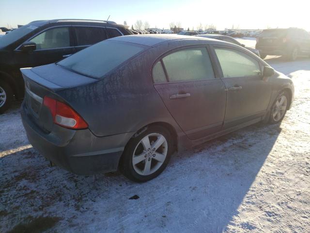 2HGFA16649H106664 - 2009 HONDA CIVIC LX-S GRAY photo 3