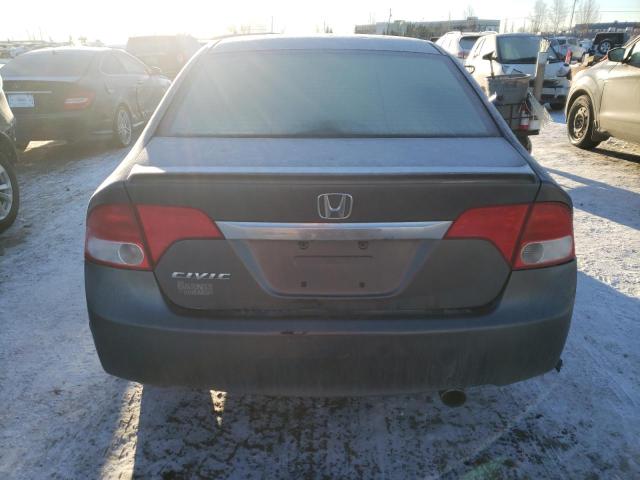 2HGFA16649H106664 - 2009 HONDA CIVIC LX-S GRAY photo 6