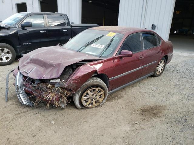 2G1WF52E129228699 - 2002 CHEVROLET IMPALA BURGUNDY photo 1