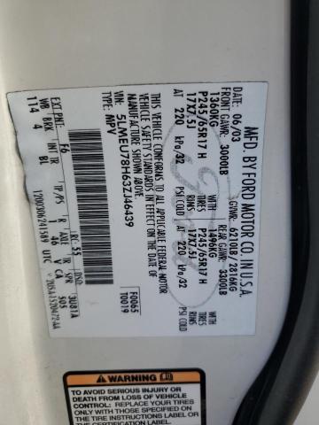 5LMEU78H63ZJ46439 - 2003 LINCOLN AVIATOR 白色 照片 14