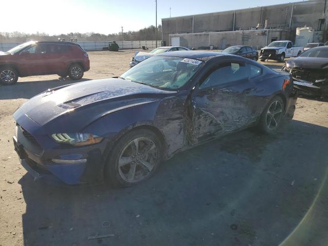 1FA6P8TH4K5133393 - 2019 FORD MUSTANG BLUE photo 1