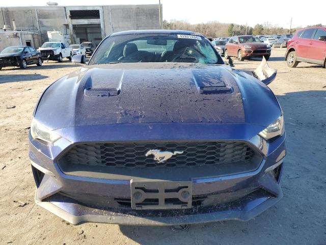 1FA6P8TH4K5133393 - 2019 FORD MUSTANG BLUE photo 5