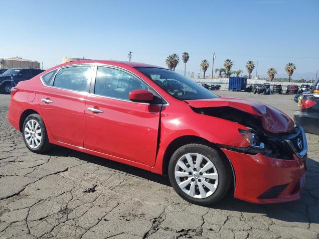 3N1AB7AP5HY311009 - 2017 NISSAN SENTRA S RED photo 4