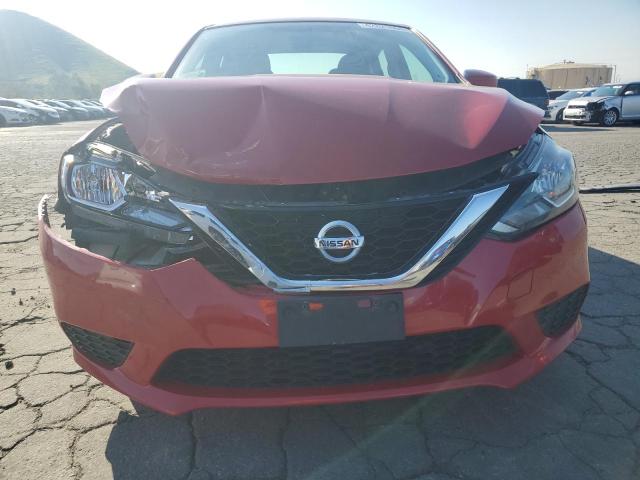 3N1AB7AP5HY311009 - 2017 NISSAN SENTRA S RED photo 5