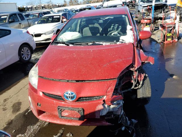 JTDKN3DU0A0077834 - 2010 TOYOTA PRIUS RED photo 5