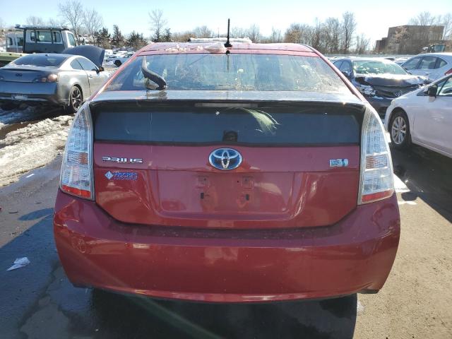 JTDKN3DU0A0077834 - 2010 TOYOTA PRIUS RED photo 6