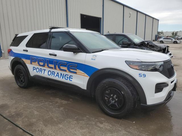 1FM5K8AW3MNA11290 - 2021 FORD EXPLORER POLICE INTERCEPTOR WHITE photo 4