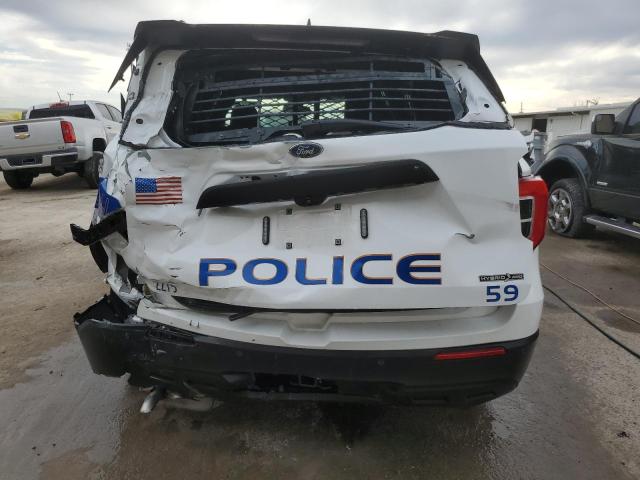 1FM5K8AW3MNA11290 - 2021 FORD EXPLORER POLICE INTERCEPTOR WHITE photo 6