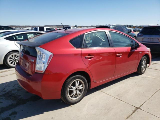 JTDKN3DU2A0100594 - 2010 TOYOTA PRIUS RED photo 3