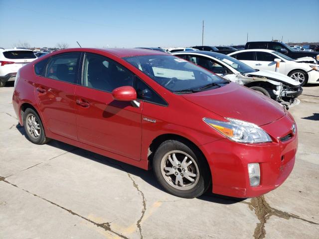 JTDKN3DU2A0100594 - 2010 TOYOTA PRIUS RED photo 4