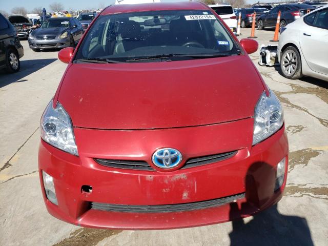 JTDKN3DU2A0100594 - 2010 TOYOTA PRIUS RED photo 5