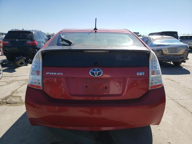 JTDKN3DU2A0100594 - 2010 TOYOTA PRIUS RED photo 6