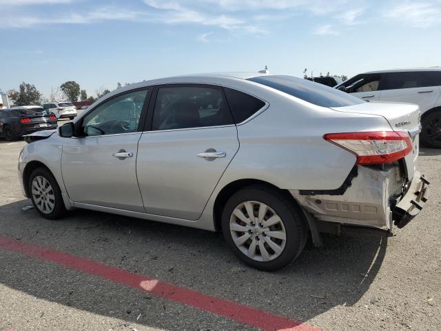 3N1AB7AP3EY227380 - 2014 NISSAN SENTRA S SILVER photo 2