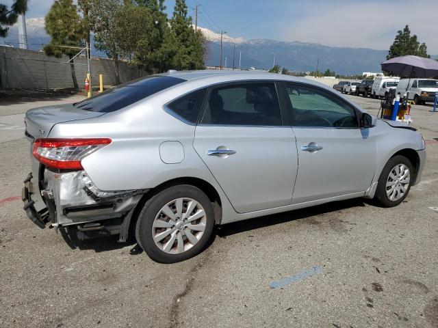 3N1AB7AP3EY227380 - 2014 NISSAN SENTRA S SILVER photo 3