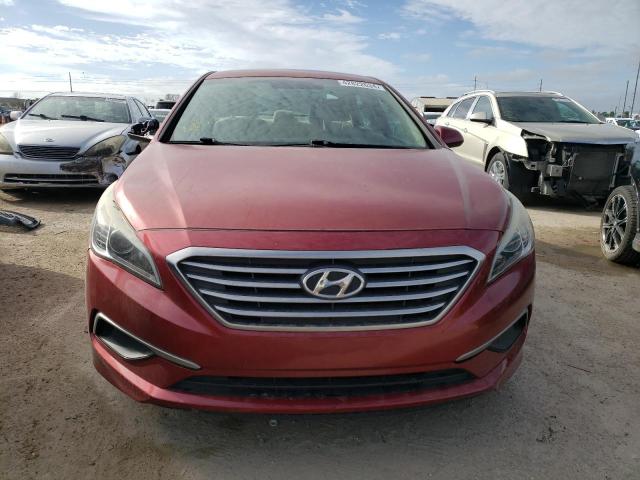 5NPE24AF9GH341369 - 2016 HYUNDAI SONATA SE RED photo 5