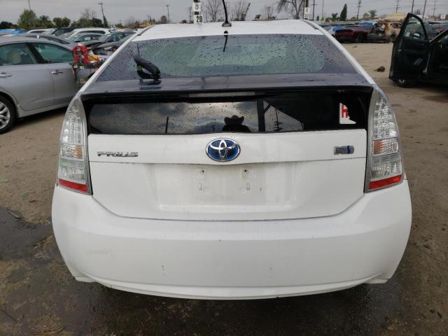 JTDKN3DU8A0165532 - 2010 TOYOTA PRIUS WHITE photo 6