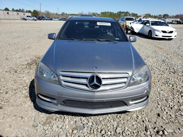 WDDGF8BB0BR175900 - 2011 MERCEDES-BENZ C 300 4MATIC GRAY photo 5