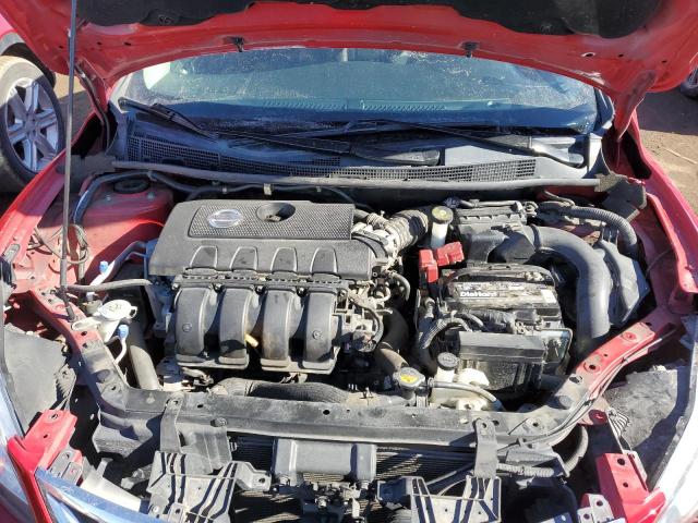 3N1AB7AP3FY280517 - 2015 NISSAN SENTRA S RED photo 11