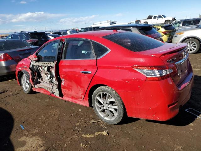 3N1AB7AP3FY280517 - 2015 NISSAN SENTRA S RED photo 2