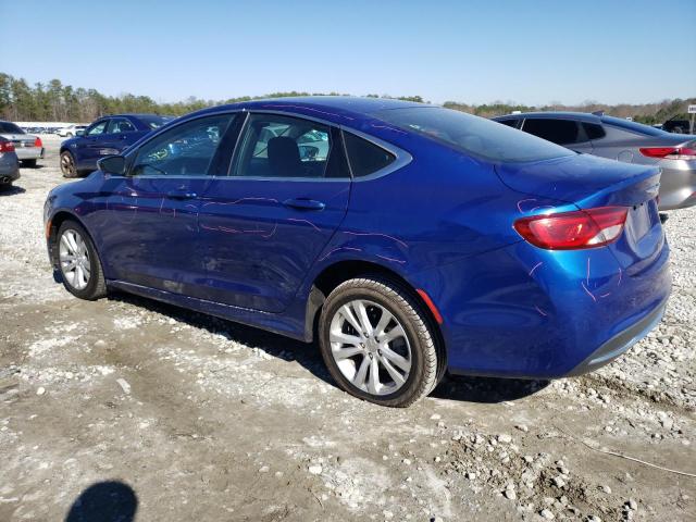 1C3CCCAB0GN108478 - 2016 CHRYSLER 200 LIMITED BLUE photo 2