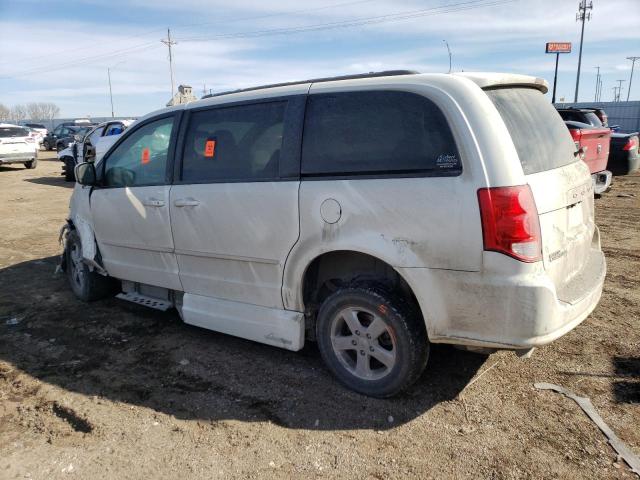 2C4RDGCG9DR575478 - 2013 DODGE GRAND CARA SXT WHITE photo 2