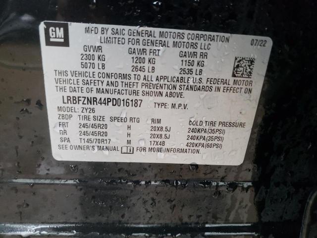 LRBFZNR44PD016187 - 2023 BUICK ENVISION ESSENCE Սև լուսանկար 12