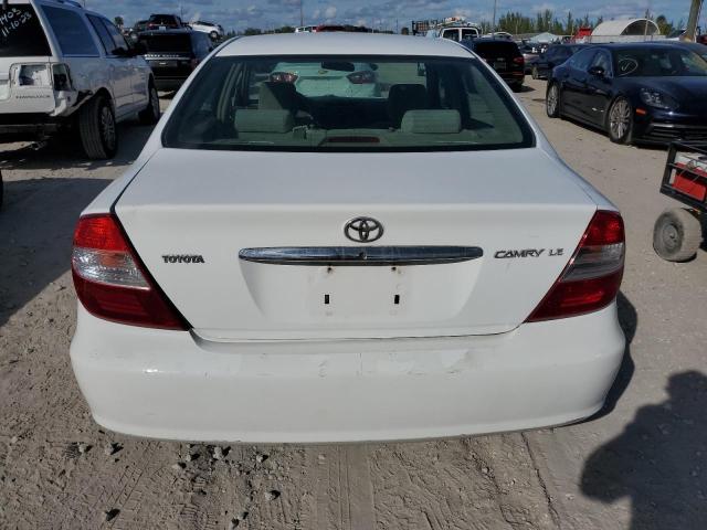 4T1BE32K93U142253 - 2003 TOYOTA CAMRY LE WHITE photo 6