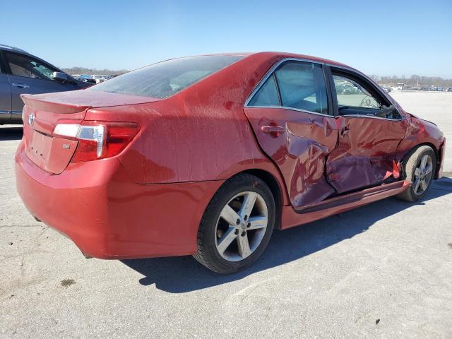 4T1BF1FK6CU603257 - 2012 TOYOTA CAMRY BASE RED photo 3