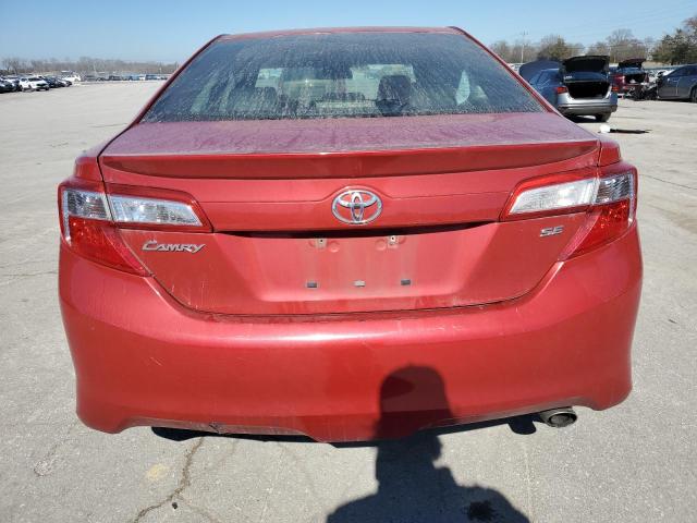 4T1BF1FK6CU603257 - 2012 TOYOTA CAMRY BASE RED photo 6