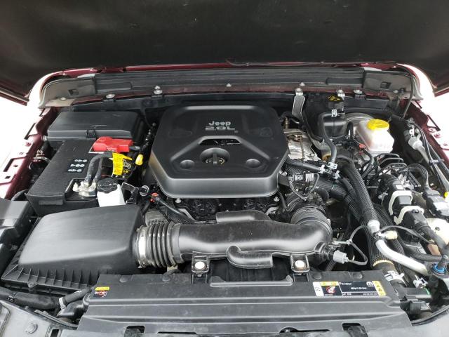 1C4HJXEN3MW706167 - 2021 JEEP WRANGLER U SAHARA BURGUNDY photo 11