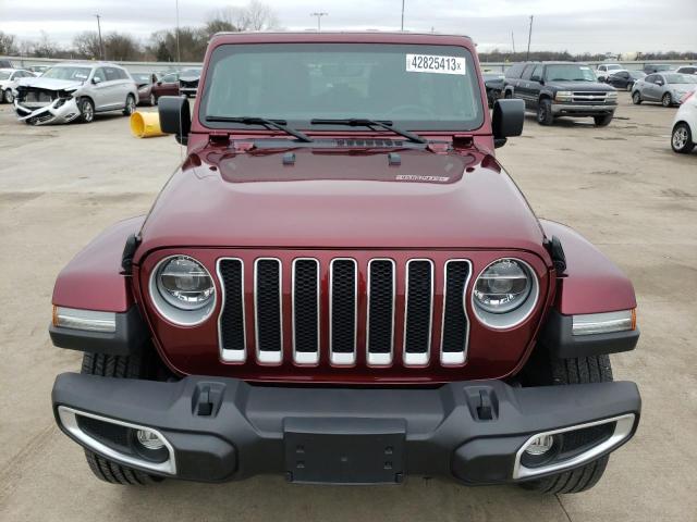 1C4HJXEN3MW706167 - 2021 JEEP WRANGLER U SAHARA BURGUNDY photo 5