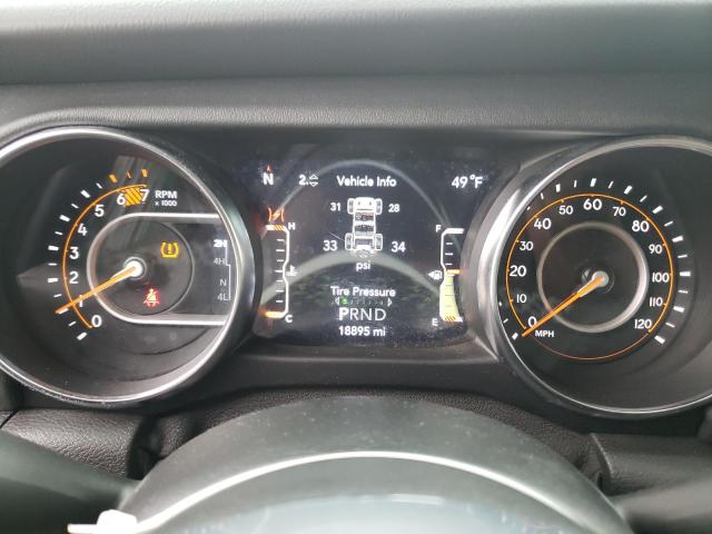 1C4HJXEN3MW706167 - 2021 JEEP WRANGLER U SAHARA BURGUNDY photo 9