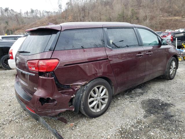 KNDMB5C16K6511368 - 2019 KIA SEDONA LX BURGUNDY photo 3