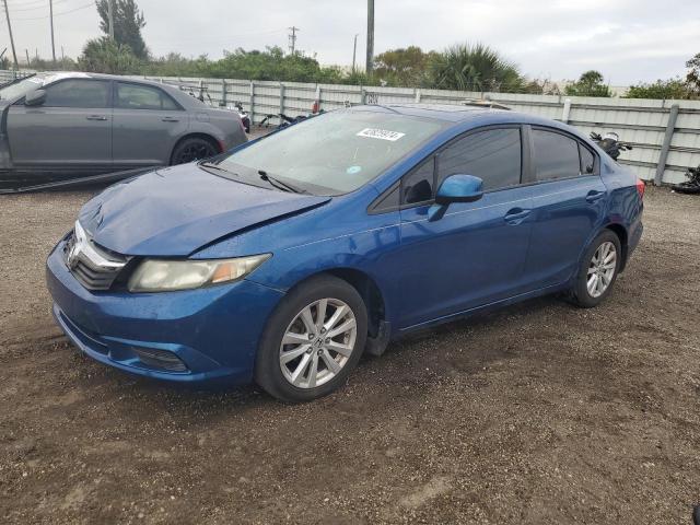 19XFB2F93CE000222 - 2012 HONDA CIVIC EXL ლურჯი ფოტო 1