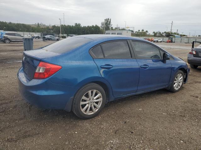 19XFB2F93CE000222 - 2012 HONDA CIVIC EXL BLUE photo 3