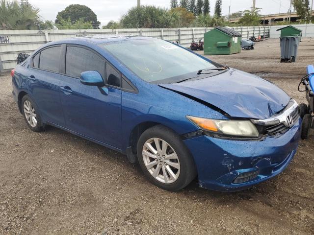 19XFB2F93CE000222 - 2012 HONDA CIVIC EXL ლურჯი ფოტო 4