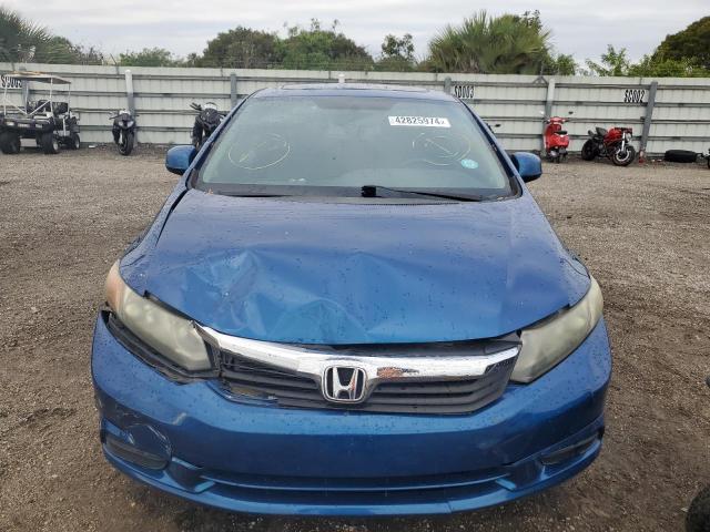 19XFB2F93CE000222 - 2012 HONDA CIVIC EXL ლურჯი ფოტო 5