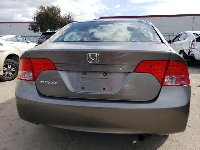 JHMFA16567S003482 - 2007 HONDA CIVIC LX GRAY photo 6