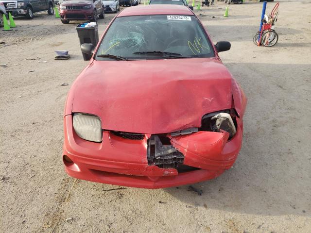 1G2JB5248Y7441054 - 2000 PONTIAC SUNFIRE SE RED photo 5