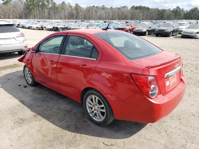 1G1JC5SH5D4178067 - 2013 CHEVROLET SONIC LT RED photo 2