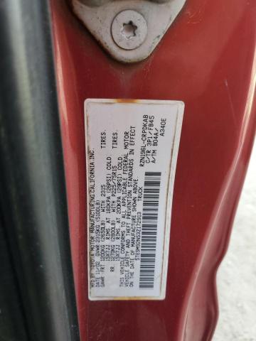 5TESM92N53Z172913 - 2003 TOYOTA TACOMA XTRACAB PRERUNNER 勃艮第红 照片 13