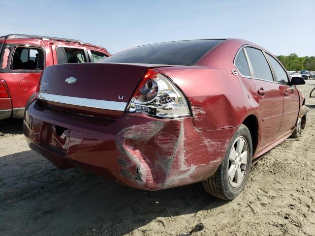 2G1WT57NX91311395 - 2009 CHEVROLET IMPALA 1LT MAROON photo 4