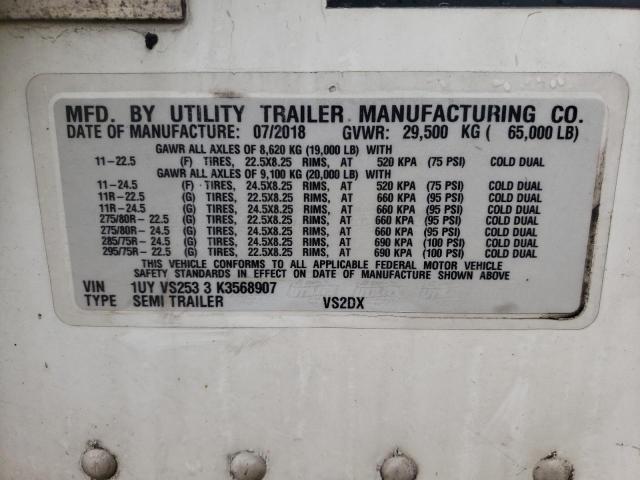 1UYVS2533K3568907 - 2022 UTILITY TRAILER Ağ foto 10