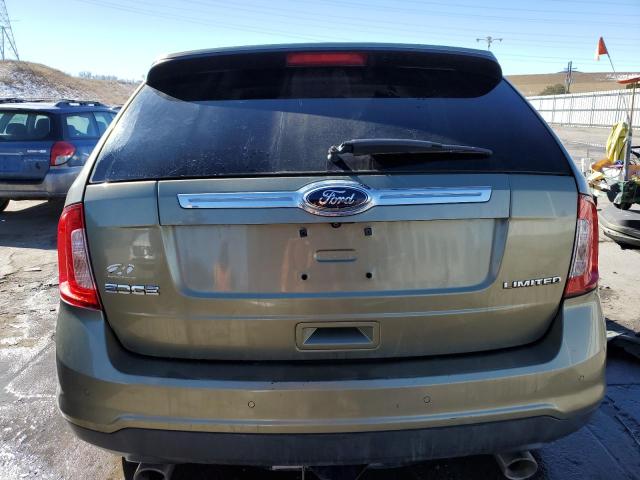 2FMDK3KC8DBB02814 - 2013 FORD EDGE LIMITED GREEN photo 6